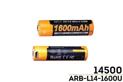 Fenix ARB-L14-1600U USB Rechargeable Li-ion 14500 Batteria