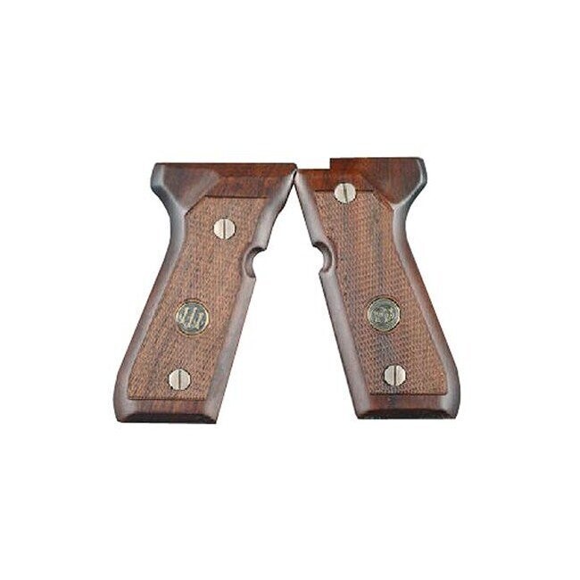 Beretta Guancette in Legno Zigrinate con Scudetto per Serie 92/96/98
