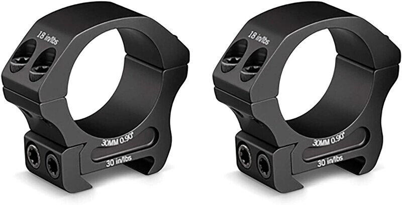 VORTEX ANELLI SET PRO RING 30 MM ALLUMINIO ANODIZZATO