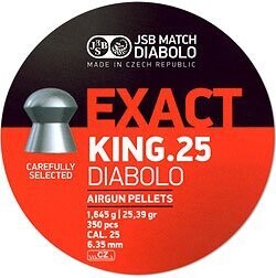 PALLINI JSB EXACT JUMBO EXACT KING 6,35 – 250 PZ  (1,645 gr) CF. 350 PZ