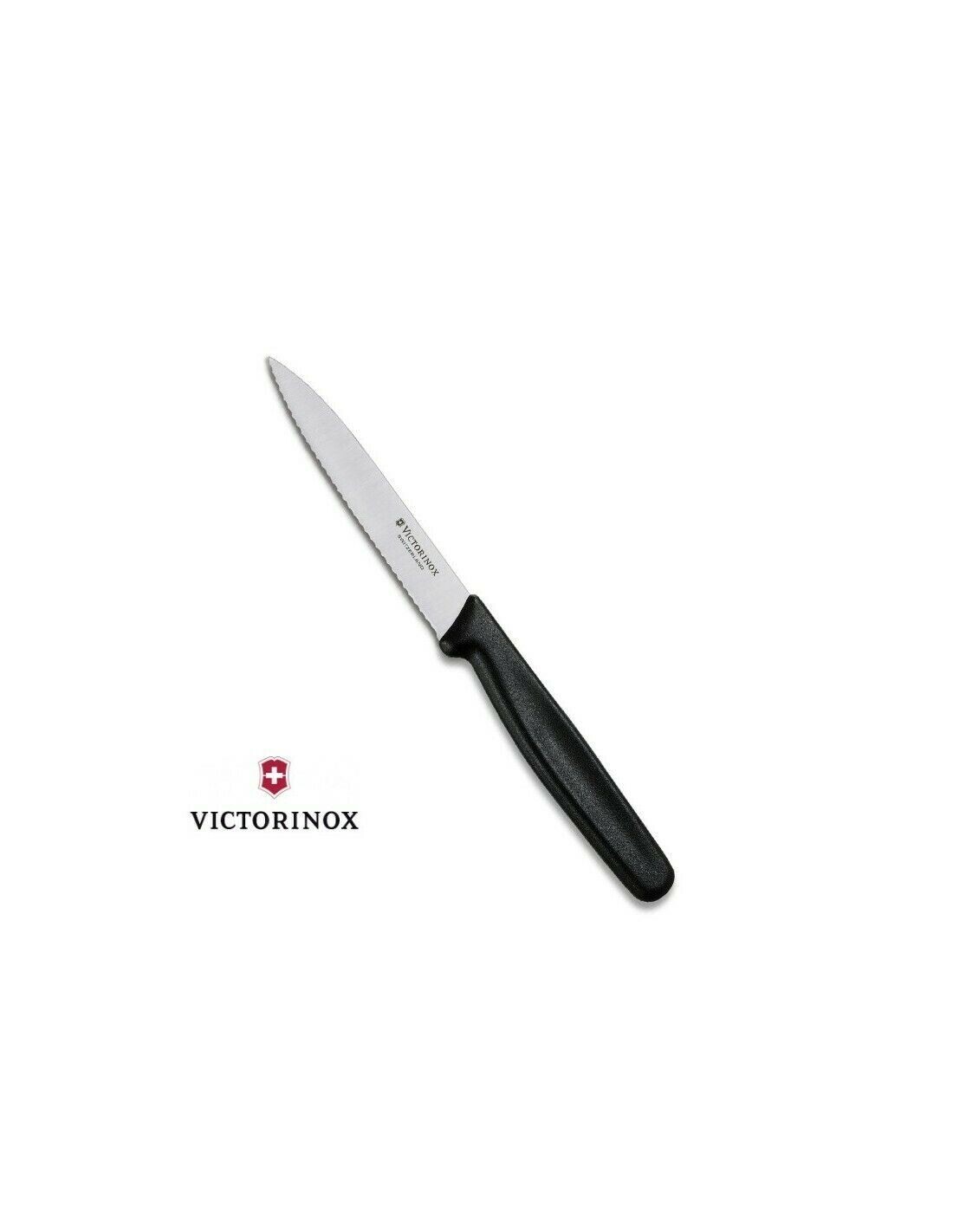 Victorinox Coltello Spelucchino cm . 10 Lama Dentata Acciaio inox Swiss Made