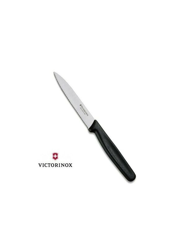 Victorinox Coltello Spelucchino cm . 10 Lama Dentata Acciaio inox Swiss Made