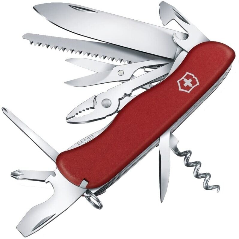Victorinox 0.8543 Hercules, Coltello a serramanico, 111 mm, Rosso, Taglia unica