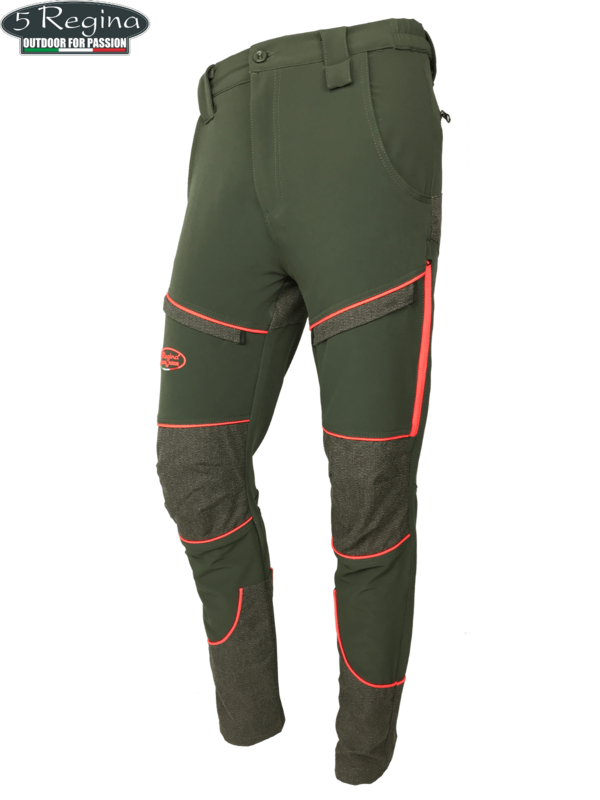 Pantalone 5ª Regina 2167 "Agility" elasticizzato con protezioni in Kevlar