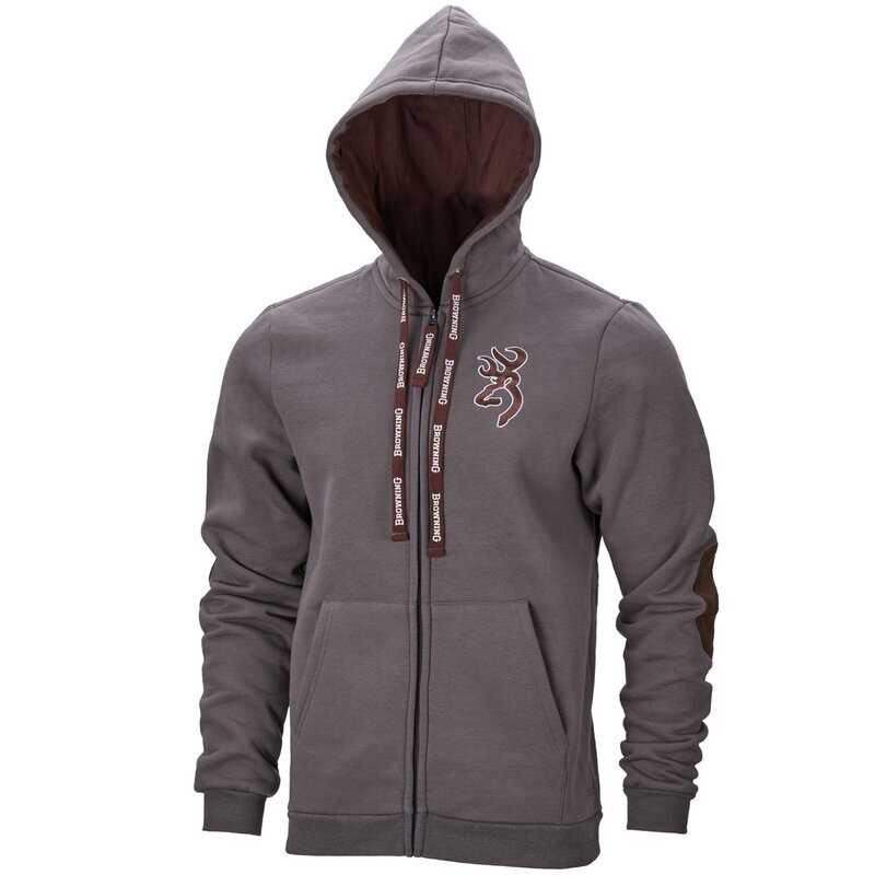 Browning Felpa Zip Lunga Sweatshirt Snapshot GRIGIO (ASHGREY)  o BLU (NAVY)