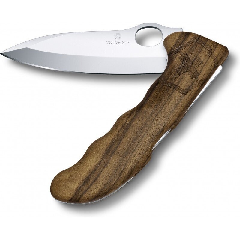 VICTORINOX HUNTER PRO WOOD COLTELLO CACCIA CON MANICO IN LEGNO CON LOGO