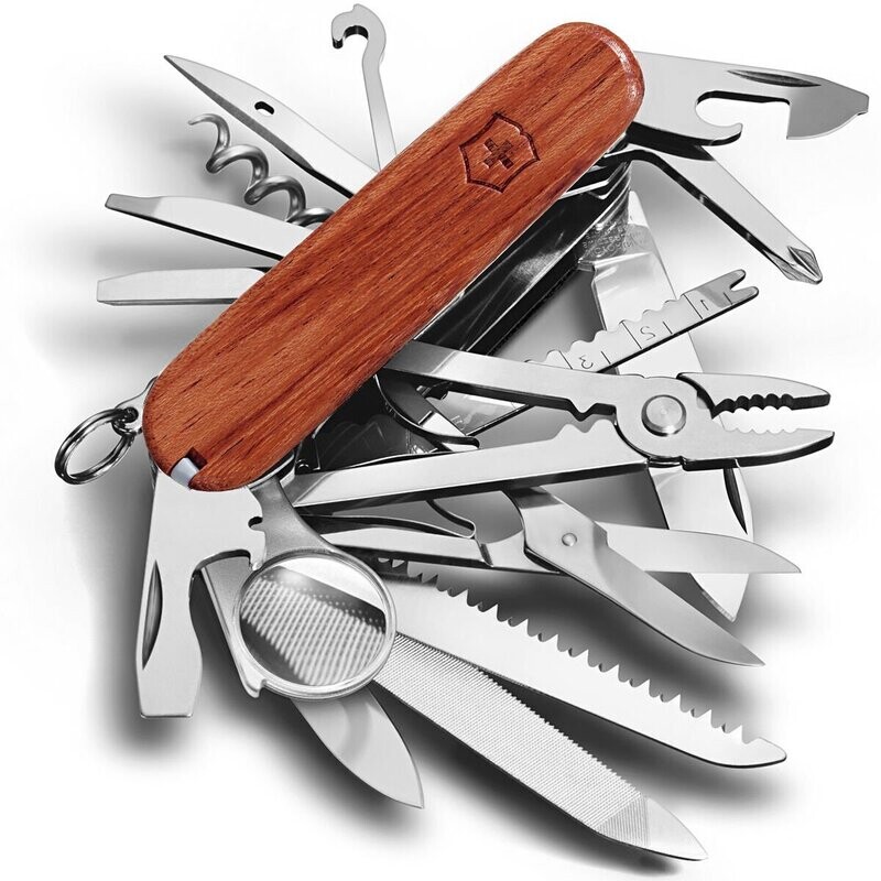 Victorinox - Coltello Svizzero Swisschamp Legno Bubinga 31 Funzioni - 1.6794.69
