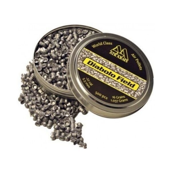 PIOMBINI AIR ARMS DIABOLO FIELD CAL5,5mm .22 1,037 gR 500 PZ LIBERA VENDITA (04V18)