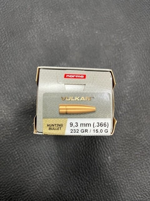 NORMA PALLE VULKAN CAL 9,3 GR 232 VULKAN DIA 365 PZ 100