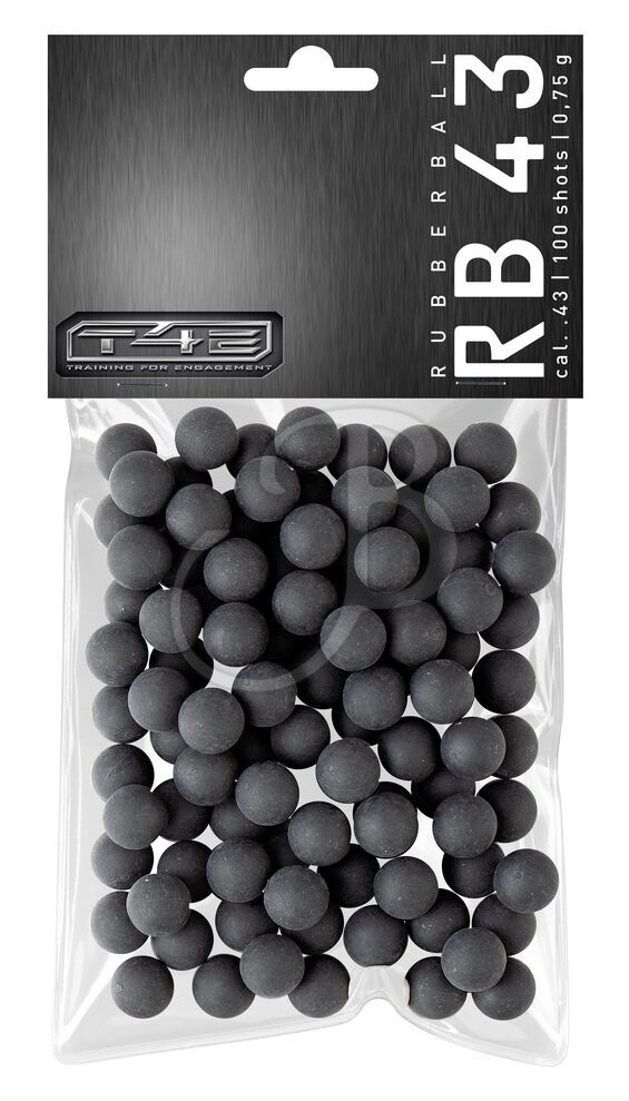 UMAREX T4E .43" RB PRAC NERA 0.75G (CONF.100)
