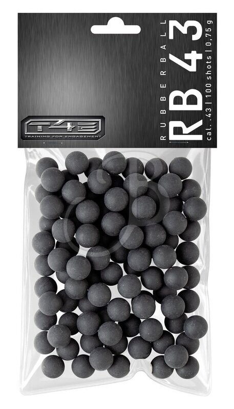 UMAREX T4E .43" RB PRAC NERA 0.75G (CONF.100)