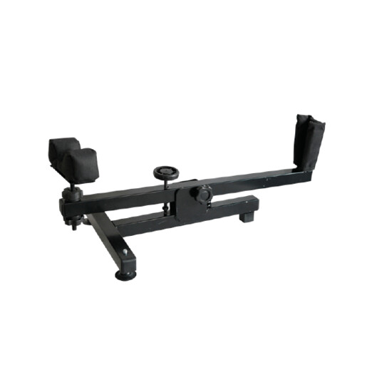 METAL REST completo per carabina con cuscinetto anteriore (fornito pieno) e appoggio posteriore per il calcio.