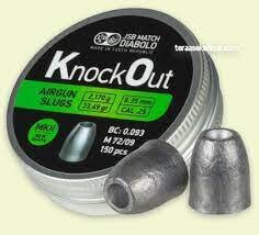 Pallini cal. 6,35 JSB KNOCK OUT Slugs 200 pz - 2,170 g