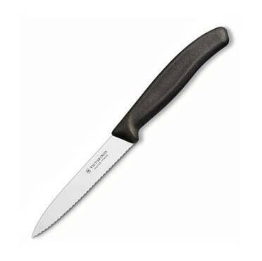 Coltello da Tavola con manico ONDULATO  10 CM. Nero Victorinox