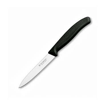 Coltello da Tavola con manico LISCIO 10 CM. Nero Victorinox