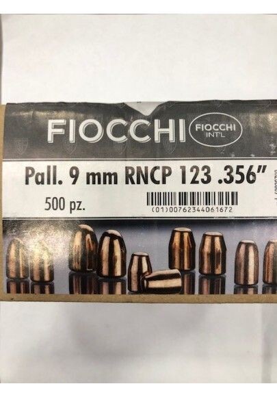 FIOCCHI PALLE RAMATE 9 RNCP GR 123 RAM PZ 500 .356
Codice produttore: 62939700