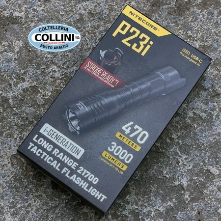 Nitecore - P23i Torcia Tattica Ricaricabile USB-C - 3000 Lumens e 470 metri - torcia LED