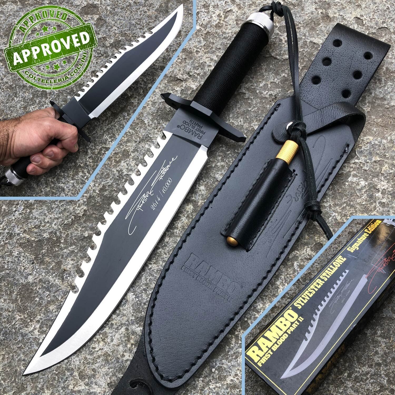 Hollywood Collectibles Group - Rambo II - - First Blood Sylvester Stallone Signature - coltello