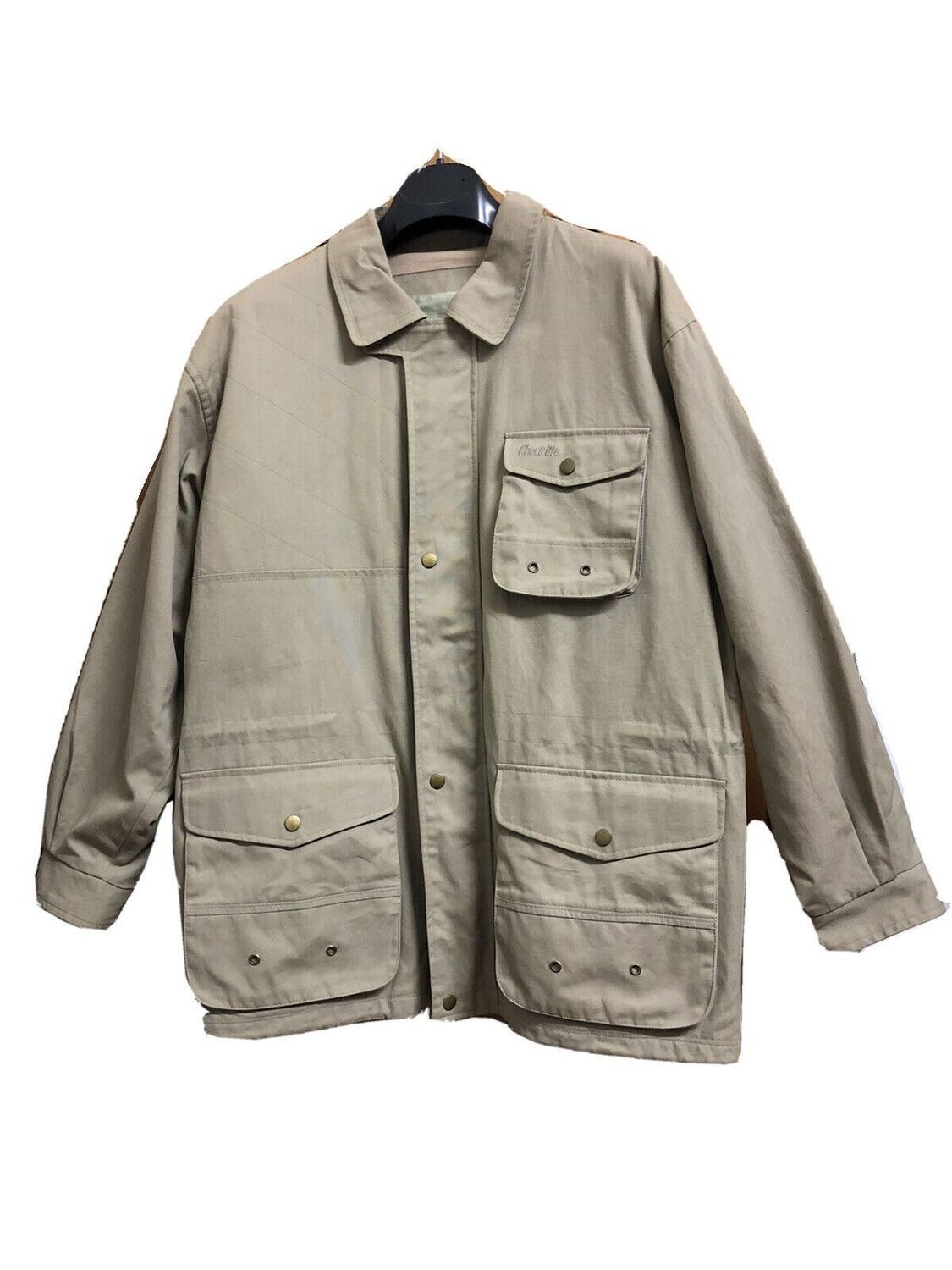 GIACCA DA CACCIA TREKKING CHEDDITE ITALY IN COTONE COLORE BEIGE TAGLIA XL SPORT