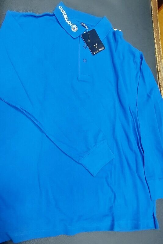 Polo  Castellani MANICA LUNGA - COLORE BLU ROYAL