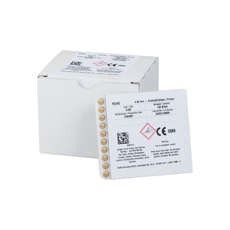 Inneschi Geco Small RIFLE Primers n. 4157 4,45 mm SCATOLA 1000 pezzi