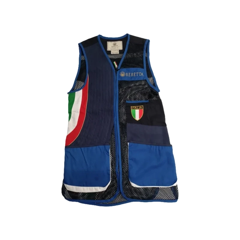 BERETTA Gilet per uomo Uniform Pro Italia Trap DX Colore: Blu Navy & Blu Beretta