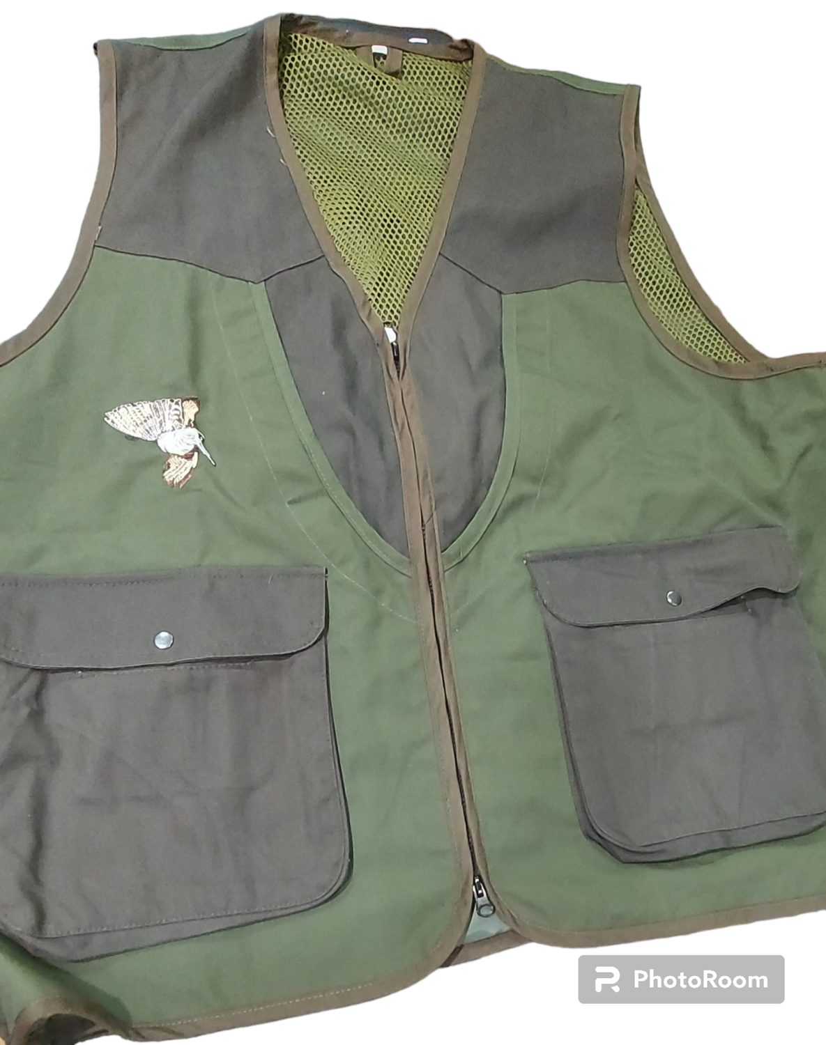 GILET IDROREPELLENTE VERDE E MARRONE