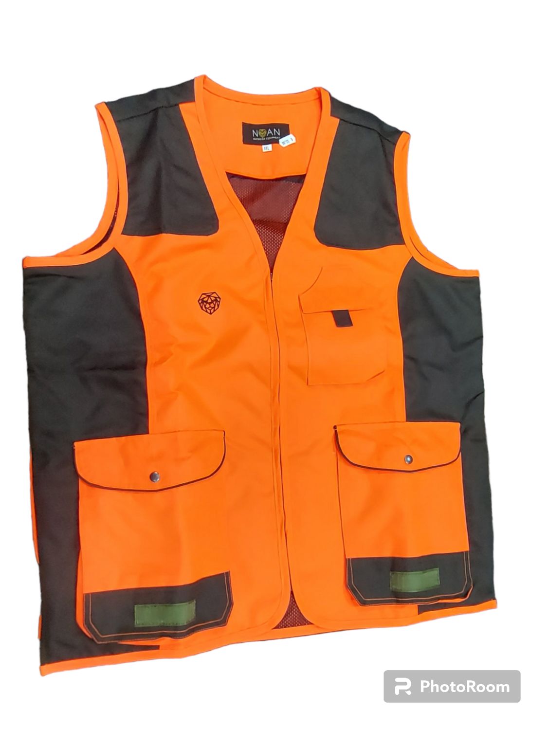 NOAN GILET ALTAVISIBILITA' ARANCIO E VERDE