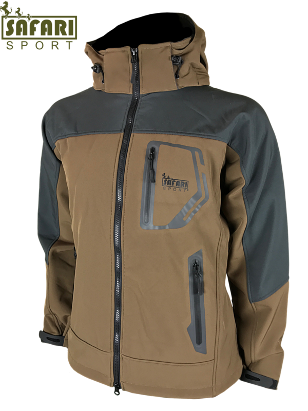GIACCA SAFARI SPORT "SOFTSHELL" SG01 impermeabile con membrana e micropile