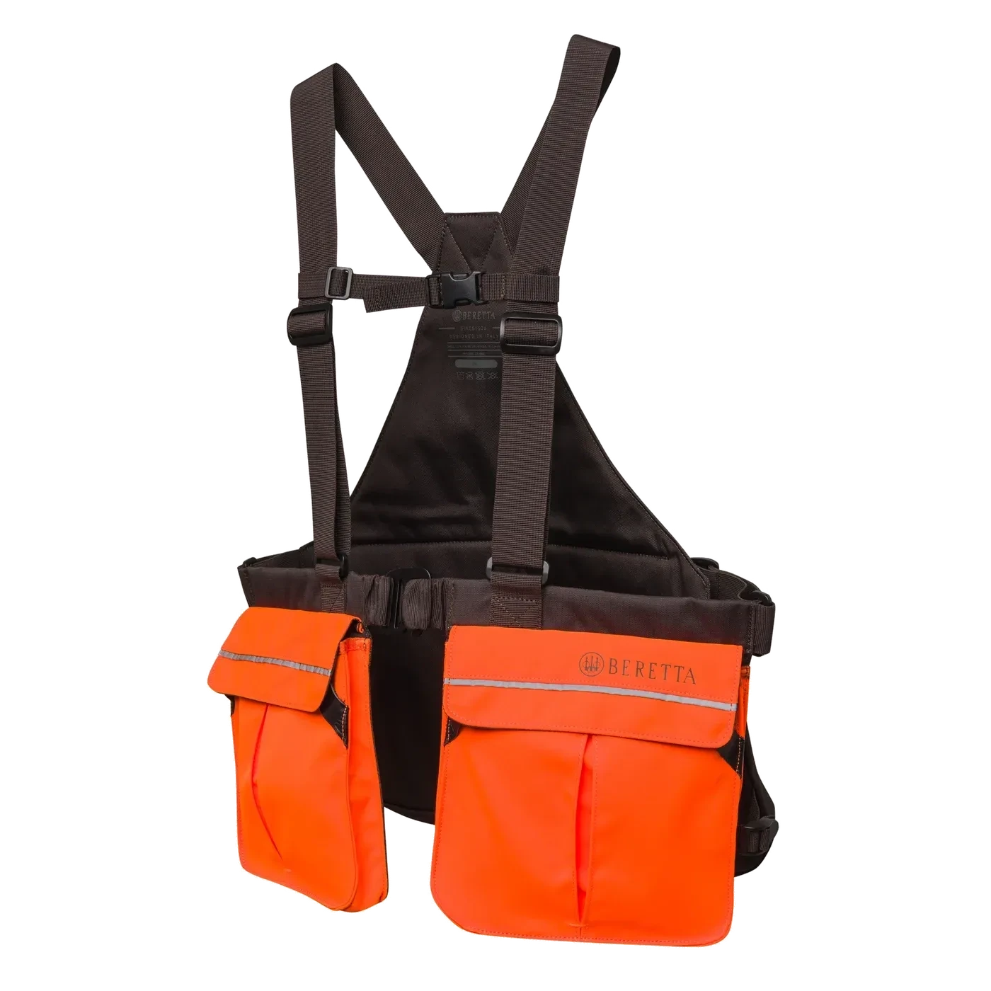 BERETTA TRISACCA/ Gilet Strap EVO Colore: Marrone & arancio ALTA VISIBILITA'