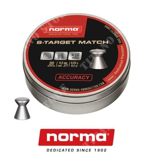 PIOMBINI S-TARGET MATCH 4.5MM 0.53g  - 500pz NORMA (2411407)