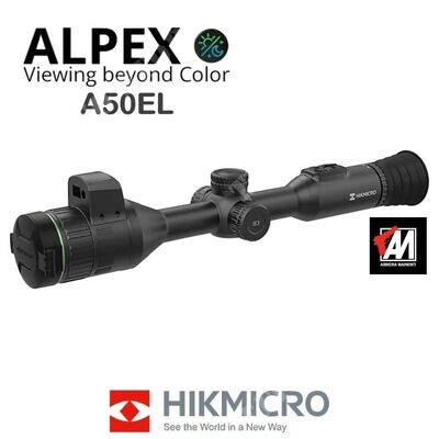 HIKMICRO Alpex A50EL 4K UHD Sensor LRF Cannocchiale digitale con telemetro (no torcia)