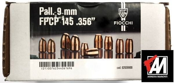 FIOCCHI PALLE RAMATE 9 RNCP GRS 145  RAMATE PZ .500 .356
Codice produttore: 62939900