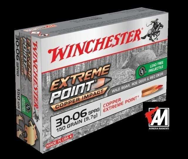 WINCHESTER munizioni  MONOLITICHE EXTREME POINT LEAD FREE- CF. 20 PZ