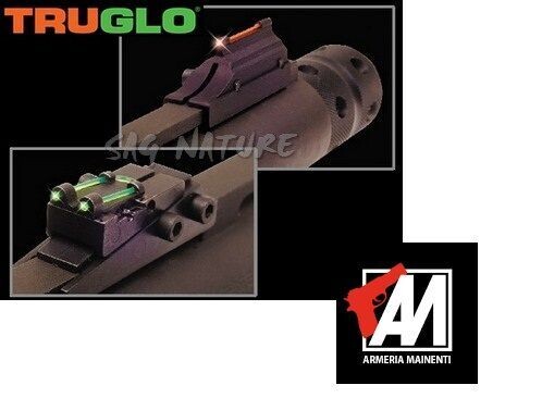 SET MIRINO E TACCA DI MIRA VERDE E ROSSO  FUCILE REGOLABILE – BINDELLA 6/8 MM – TG944C – TRUGLO