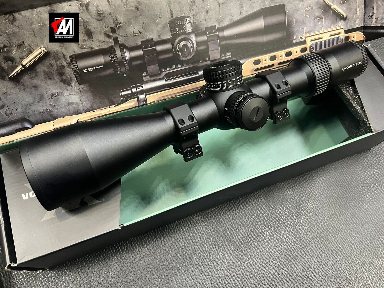 USATO: Vortex Strike Eagle 5-25x56 FFP  EBR-7C (MOA) + ANELLI CONTESSA