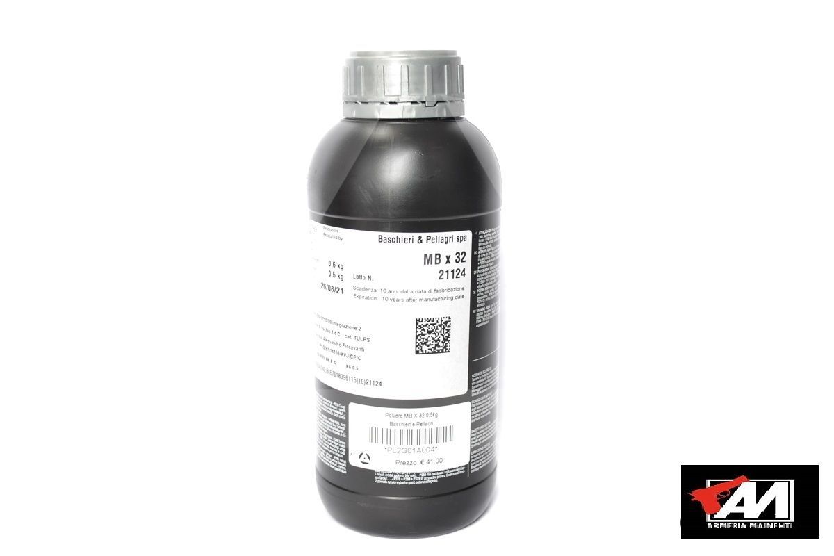 POLVERE BASCHIERI PELLAGRI "MBX36" CONFEZIONE DA 500 GR.