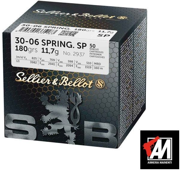 SELLIER & BELLOT  COLPI  30-06 SPRG SP 180 GR CF. 50 PZ