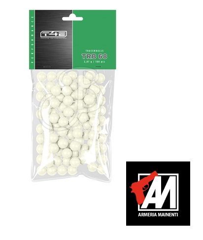 UMAREX T4E .68" TRB PERF 2.87G FLUO PALLE GOMMA (CONF.100)