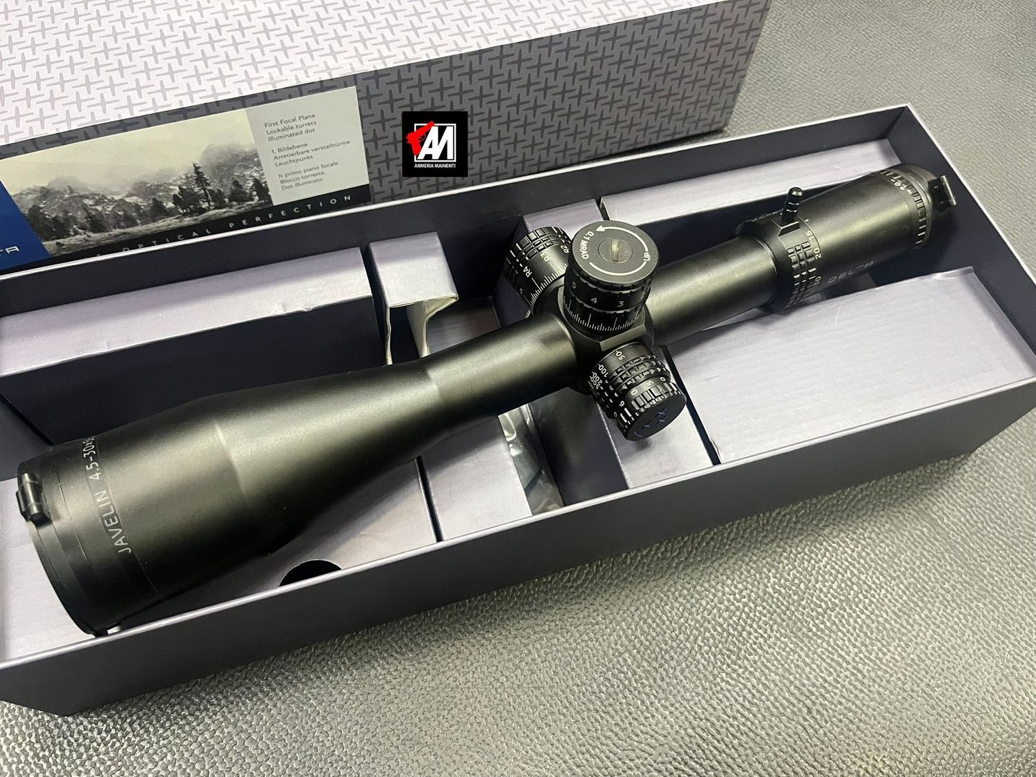 USATO: DELTA OPTICAL -JAVELIN  HD – 4.5-30X56 FFP -  RET. SMR2-MRAD COME NUOVO MAI USATO
