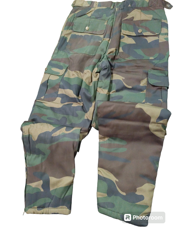 FOLLOW ME PANTALONE CAMO MULTITASCHE - FODERATO CALDO