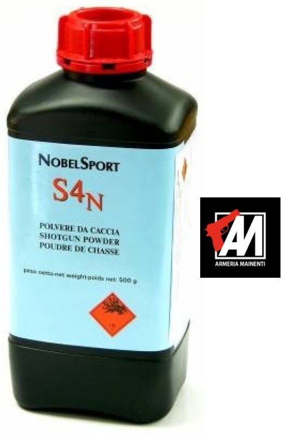 POLVERE NOBEL SPORT "S4" CONF. DA 500 GR.  "NON VENDIBILE ONLINE" SOLO RITIRO IN NEGOZIO