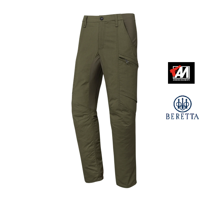 BERETTA PANTALONI Uomo LOWPRO PANTS GREEN COTONE ELAST. CU183T22600707