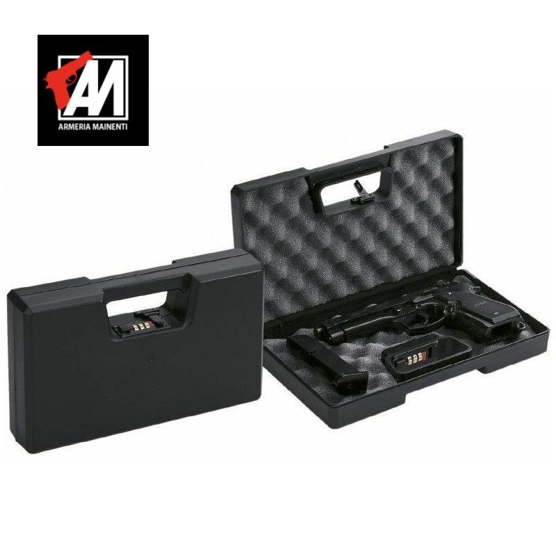 NEGRINI Valigetta PISTOLA mod. 2014CU in plastica in colore nero  COMBINAZIONE