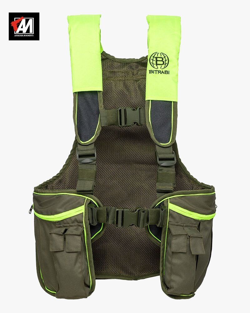 BITRABI Zaino Trisacca Gilet da caccia TRIO PRO VERDE