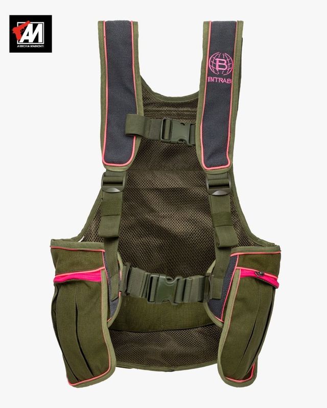 BITRABI Zaino Trisacca Gilet da caccia TRIO PRO PINK DONNA