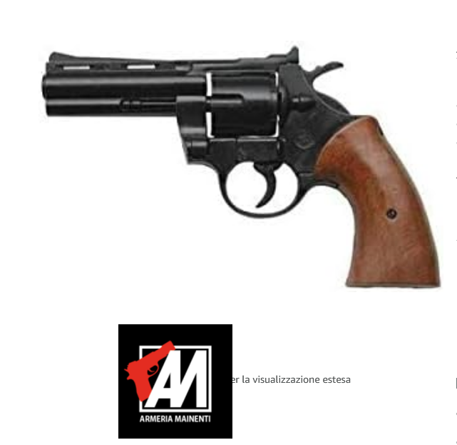 Revolver Salve BRUNI Scacciacani Cal.380 | Top Firing | CROMATO 4 " MAGNUM