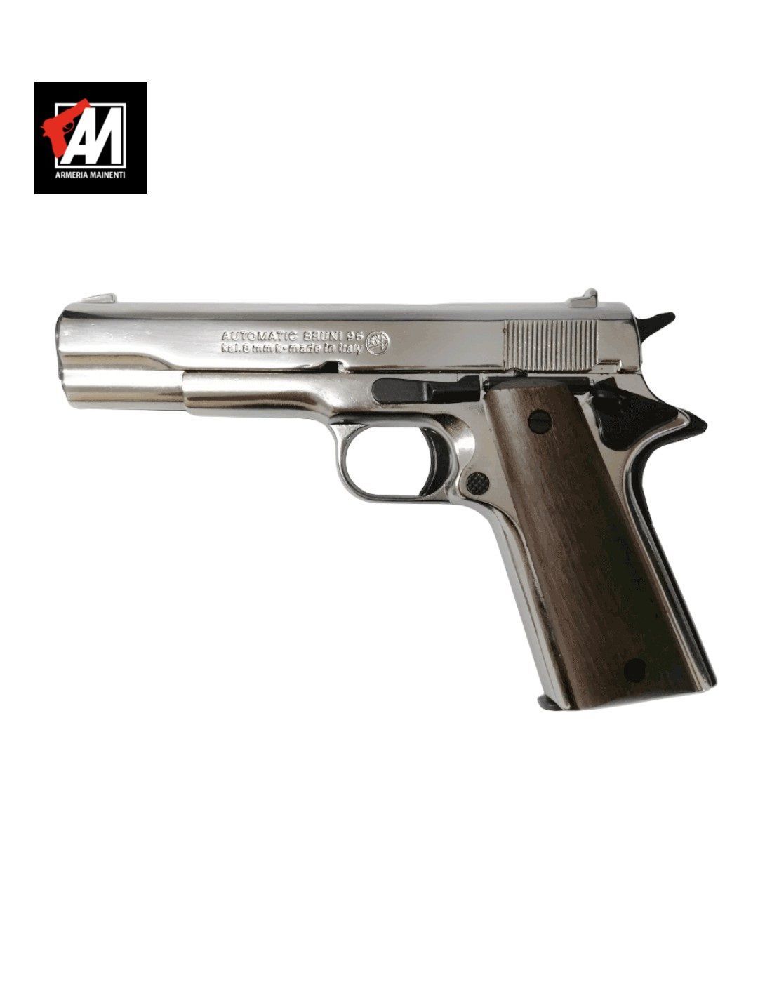 BRUNI pistola a salve MOD.  96 INOX cal. 9 mm  scacciacani LIBERA VENDITA