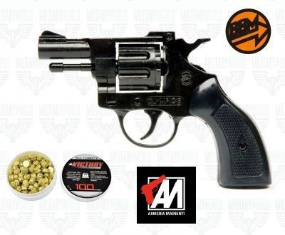 BRUNI Revolver  Salve Olympic Cal. 6 MM | Top Firing | Nero