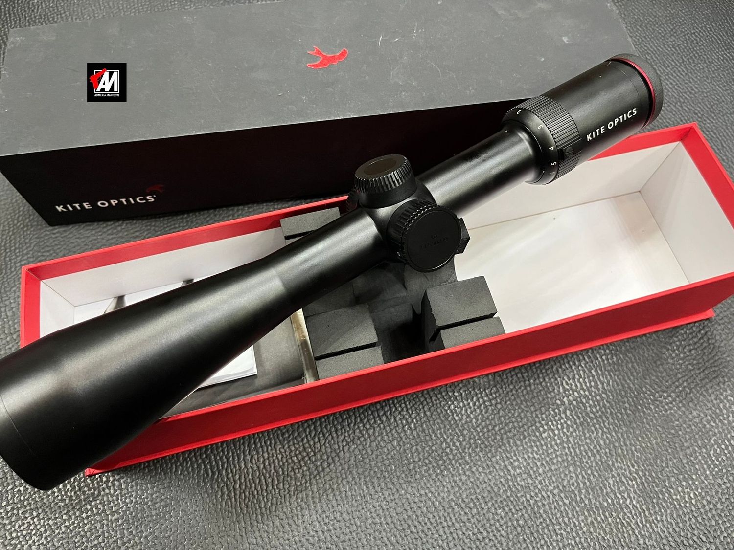 USATO: OTTICA KITE OPTICS K6 K6 2-12X50 HD RET. 4A CON DOT ILLUM. PERFETTO STATO